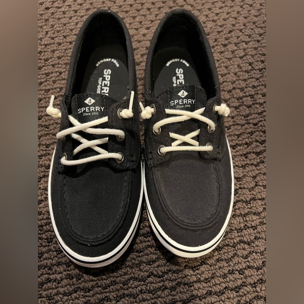 Sperry Black Canvas Shoes